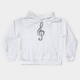 Treble Clef Art Kids Hoodie